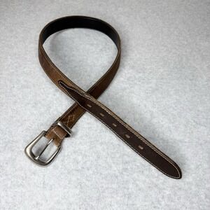 Gap Leather Brown Western Cowboy Rodeo Belt Boys L\XL Adjustable Two Tone